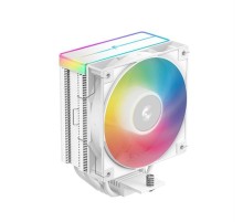 Кулер для процессора DEEPCOOL AG400 WH ARGB V2 LGA1851/1700/1200/115X/AM5/AM4 (18шт/кор, TDP 220W, PWM, ARGB Fan 120mm, 4 тепл. трубки, белый) RET (R-AG400-WHAMMN-GJD)