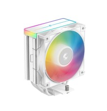 Кулер для процессора DEEPCOOL AG400 WH ARGB V2 LGA1851/1700/1200/115X/AM5/AM4 (18шт/кор, TDP 220W, PWM, ARGB Fan 120mm, 4 тепл. трубки, белый) RET (R-AG400-WHAMMN-GJD)