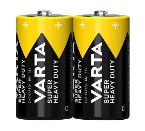 Элемент питания/ Батарейка Varta SUPERLIFE R14 C Shrink 2 Heavy Duty 1.5V (2014) (2/24/120) (24 шт.) Элемент питания/ Батарейка Varta SUPERLIFE R14 C Shrink 2 Heavy Duty 1.5V (2014) (2/24/120) (24 шт.)