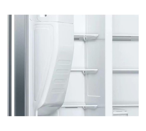 Холодильник BOSCH 177x91x72 см, объем камер 360+163, No Frost, морозильная камера side by side, Full NoFrost, 178,7.6x90,8x70,7 см, полезный объём 533 (368/165) л, Диспенсер для льда и воды, LED освещение, 2 ящика для овощей и фруктов MultiBox, класс энер