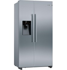 Холодильник BOSCH 177x91x72 см, объем камер 360+163, No Frost, морозильная камера side by side, Full NoFrost, 178,7.6x90,8x70,7 см, полезный объём 533 (368/165) л, Диспенсер для льда и воды, LED освещение, 2 ящика для овощей и фруктов MultiBox, класс энер