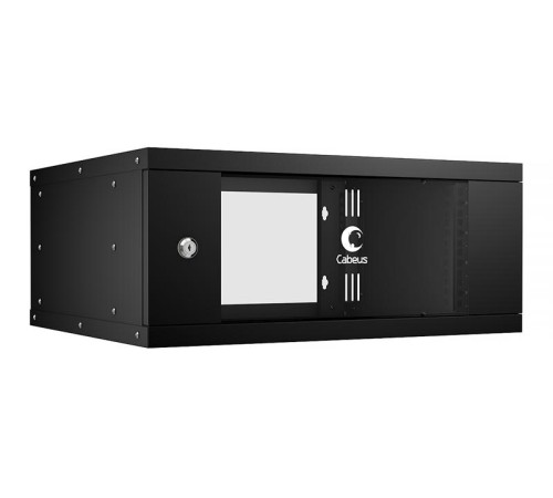 Шкаф телекоммуникационный настенный 19" 4U Cabeus WSC-05D-4U55/45-BK Шкаф телекоммуникационный настенный 19" 4U, серия LIGHT разборный, дверь стекло, цвет черный Шкаф телекоммуникационный настенный 19" 4U Cabeus WSC-05D-4U55/45-BK Шкаф телекоммуникационный настенный 19" 4U, серия LIGHT разборный, дверь стекло, цвет черный