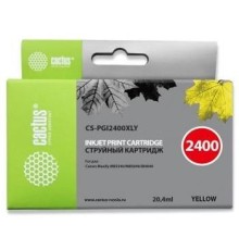 -/ Картридж струйный Cactus CS-PGI2400XLY желтый (20.4мл) для Canon MAXIFY iB4040/ МВ5040/ МВ5340