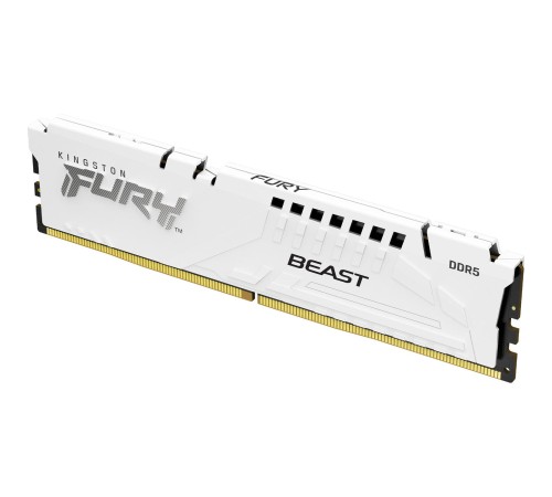 Память оперативная/ Kingston 32GB 5600MT/s DDR5 CL40 DIMM FURY Beast White XMP Память оперативная/ Kingston 32GB 5600MT/s DDR5 CL40 DIMM FURY Beast White XMP
