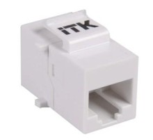 Проходной адаптер кат.5E UTP, RJ45-RJ45, тип Keystone Jack