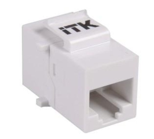 Проходной адаптер кат.5E UTP, RJ45-RJ45, тип Keystone Jack