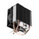Кулер для процессора/ CPU Cooler PCCooler R200 (110W, 3-pin, 133mm, Al/Cu, 2x6mm, 1x92mm, 40.94CFM, 30dBA, 2200RPM, S: 1851/1700/1200/115X, AM5/AM4, silver, black)