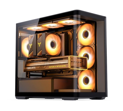 Корпус без блока питания/ Case JONSBO D300, Mini-Tower, TG, no fan, 2xUSB-A 3.2 + 1xUSB-C 3.2, mATX, mITX Black Корпус без блока питания/ Case JONSBO D300, Mini-Tower, TG, no fan, 2xUSB-A 3.2 + 1xUSB-C 3.2, mATX, mITX Black
