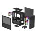 Корпус ПК без блока питания/ Case Deepcool CH360 Digital, 1xUSB3.0, 1xType-C, 2x140ARGB fan, 1x120ARGB fan, mATX, Digital display, Black