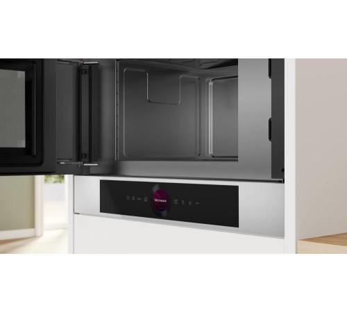Встраиваемые микроволновые печи BOSCH 900Вт, 5 режимов, инвертер, 21 л, цвет белый, петли слева
