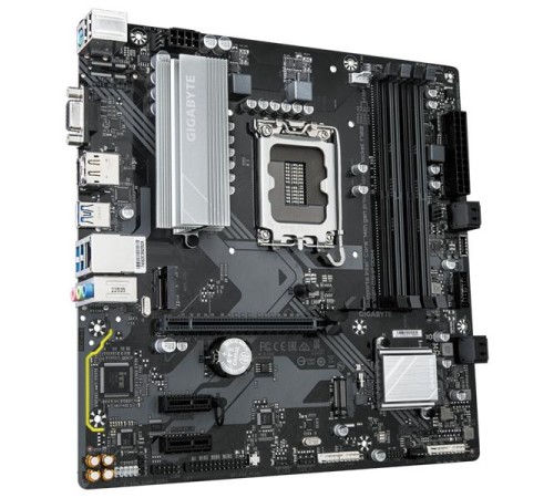 Материнская плата GIGABYTE B760M D3HP DDR4, LGA1700, B760, 4*DDR4, 4*SATA, 2*M.2, 3*USB 3.2, 2*USB 2.0, 1*PCIx16, 2*PCIx1, D-Sub+HDMI+DP, mATX