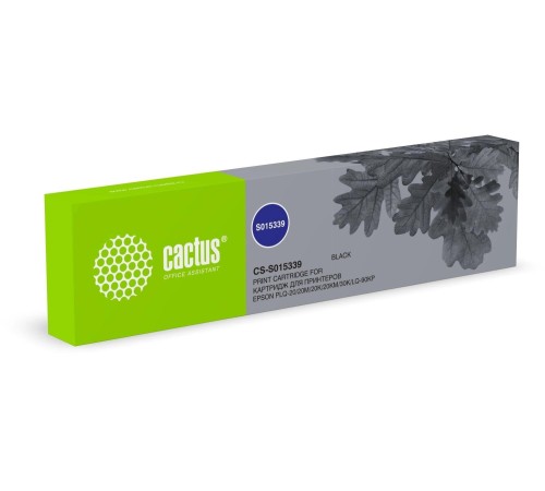 -/ Картридж матричный Cactus CS-S015339 S015339 черный для Epson PLQ-20/20M/20K/20KM/30K/LQ-90KP