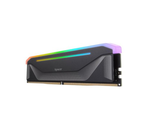 Оперативная память Apacer  DDR5  32GB  6000MHz DIMM NOX RGB Black Gaming Memory CL38 1.35V Kit (2x16GB) (Retail) 2048*8  Heat Sink (Retail) 3 years (AH5U32G60C622NBAA-2)