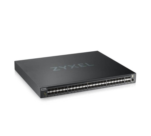 Коммутатор/ ZYXELXGS4600-52F AC L3 Managed Switch, 48 port Gig SFP, 4 dual pers.  and 4x 10G SFP+, stackable, dual PSU AC