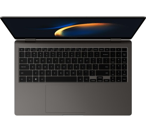 ноутбук/ Samsung Galaxy Book3 360 13.3"(1920x1080 AMOLED)/Touch/Intel Core i7 1355U(1.7Ghz)/16384Mb/512PCISSDGb/noDVD/Int:Intel Iris Xe Graphics/Cam/BT/WiFi/61.1WHr/war 1y/1.16kg/Graphite/Win11Home ENG kbd ноутбук/ Samsung Galaxy Book3 360 13.3"(1920x1080 AMOLED)/Touch/Intel Core i7 1355U(1.7Ghz)/16384Mb/512PCISSDGb/noDVD/Int:Intel Iris Xe Graphics/Cam/BT/WiFi/61.1WHr/war 1y/1.16kg/Graphite/Win11Home ENG kbd