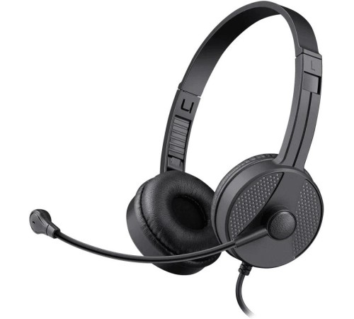 Компьютерная гарнитура Defender 63164 Tune 160 черный, провод 1.8 м
