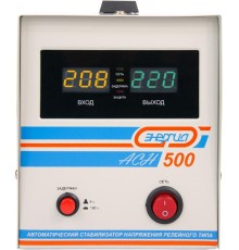 Стабилизатор  АСН-  500  ЭНЕРГИЯ с цифр. дисплеем/ Stabilizer ASN-500 ENERGY with numbers. display