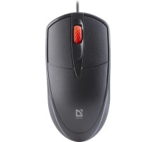 Defender Проводная оптическая мышь Icon MB-057 черн,3D,бесшумная,1,8м,1000dpi