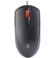 Defender Проводная оптическая мышь Icon MB-057 черн,3D,бесшумная,1,8м,1000dpi
