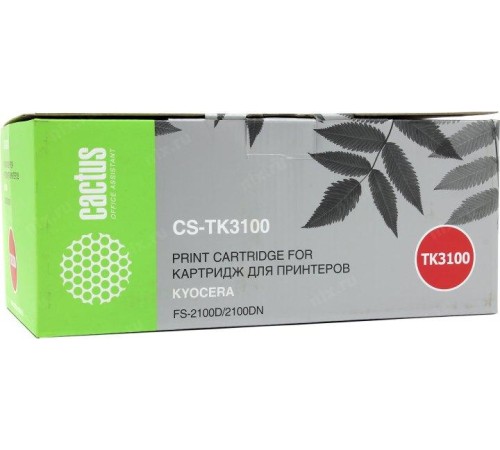 -/ Картридж лазерный Cactus CS-TK3100 TK-3100 черный (12500стр.) для Kyocera Ecosys FS-2100D/2100DN