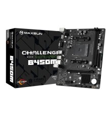 Материнская плата MAXSUN MS-Challenger B450M, AM4, B450, 2*DDR4, 4*SATA 3.0, M.2, USB 3.2, USB 2.0, 1*PCIE 16,  1*PCIE 1, HDMI+VGA, mATX