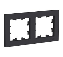 ATLASDESIGN 2-постовая РАМКА, универсальная, КАРБОН