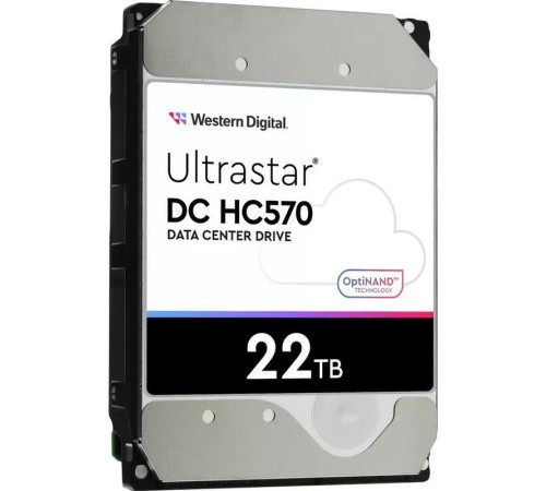 Жесткий диск/ HDD WD SAS Server 22Tb Ultrastar DC HC570 7200 12Gb/s 512MB 1 year warranty