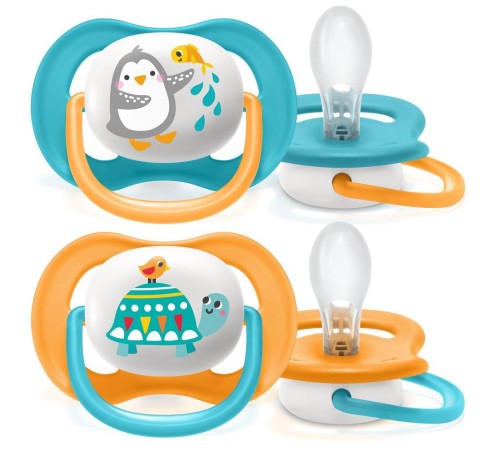 Соска-пустышка Philips Avent SCF080/07 Пингвин/Черепаха, 6-18 мес, 2 шт, для мальчиков Соска-пустышка Philips Avent SCF080/07 Пингвин/Черепаха, 6-18 мес, 2 шт, для мальчиков