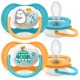 Соска-пустышка Philips Avent SCF080/07 Пингвин/Черепаха, 6-18 мес, 2 шт, для мальчиков