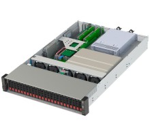 Сервер НТ "Яхонт-УВМ Б41"(НИКА.466533.347) 2U Rack, 4хЭльбрус 8СВ, 16х16GB DDR4 ECC, 1хSATA SSD 960GB, 1хSAS HDD 2.4TB, RAID with bat., 3x1G, AMD Radeon R7 240, 1хBMC, Eth 2х1Gbe RJ45, БП (1+1) 1600W, Rails.