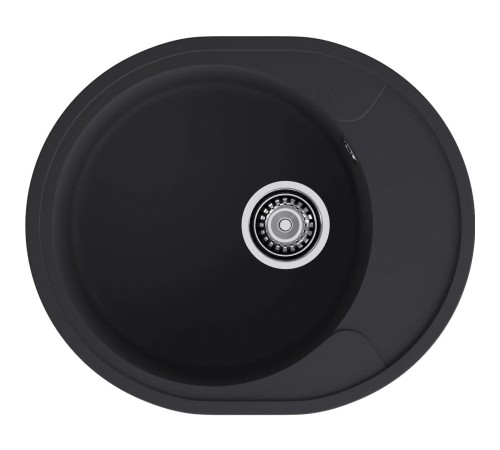 Кухонная мойка GRANFEST GRANFEST Мойка URBAN 857L  1-чаша+крыло 570*480мм, монтаж: врезной, материал: кварц, цвет: черный