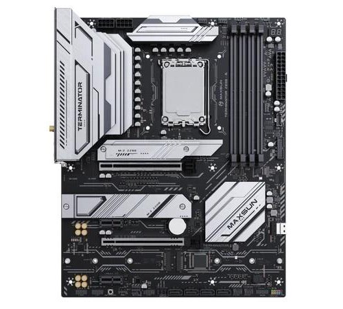Материнская плата MAXSUN MS-Terminator Z890-A WIFI, LGA1851, Z890, 4*DDR5, 4*SATA3, 4*M.2, USB 3.2, USB 2.0, Type-C, 4*PCIEx16, HDMI+DP, ATX
