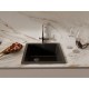 Кухонная мойка RIVELATO RIVELATO Мойка BERKANA 45 1-чаш 485*455, монтаж: универсальный, материал: кварц, цвет: черный