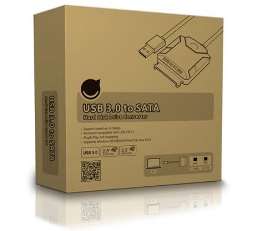 Greenconnect Конвертер переходник GC-U32ST, USB 3.0 -> SATA поддержка 2,5" Greenconnect Конвертер переходник GC-U32ST, USB 3.0 -> SATA поддержка 2,5"