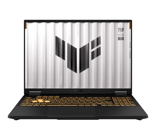 Ноутбук/ ASUS TUF F16 FX608JP-RV019 16"(1920x1200 (матовый, 165Hz) IPS)/Intel Core i5 13450HX(2.4Ghz)/32768Mb/1024PCISSDGb/noDVD/Ext:nVidia GeForce RTX 5070(8192Mb)/Cam/BT/WiFi/90WHr/war 1y/2.2kg/Jaeger Gray/DOS