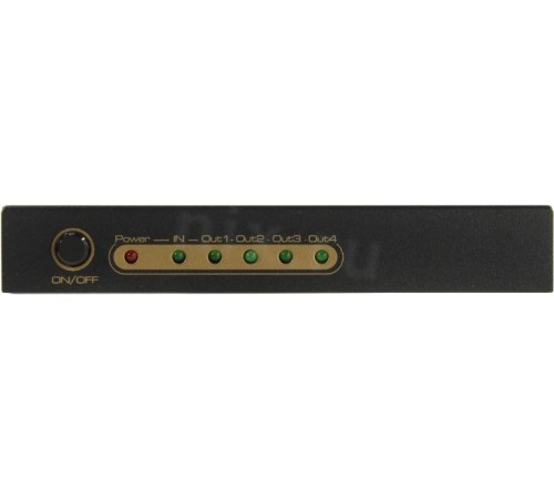 Разветвитель/ Разветвитель VCOM DD424 HDMI(19F)-4xHDMI(19F) v2.0 4K, черный