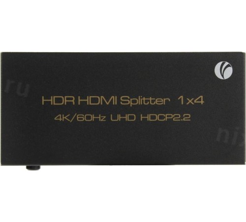 Разветвитель/ Разветвитель VCOM DD424 HDMI(19F)-4xHDMI(19F) v2.0 4K, черный
