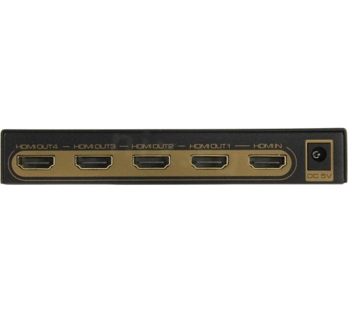 Разветвитель/ Разветвитель VCOM DD424 HDMI(19F)-4xHDMI(19F) v2.0 4K, черный
