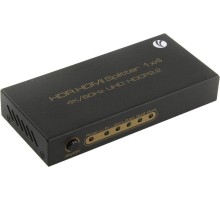Разветвитель/ Разветвитель VCOM DD424 HDMI(19F)-4xHDMI(19F) v2.0 4K, черный