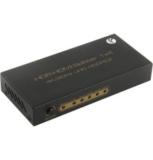 Разветвитель/ Разветвитель VCOM DD424 HDMI(19F)-4xHDMI(19F) v2.0 4K, черный