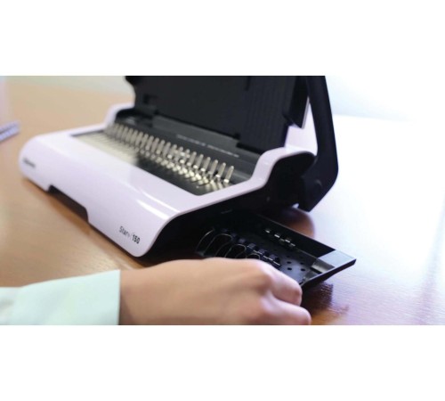 Переплетчик Fellowes STAR+ на пластиковую пружину, сшивает до 150 лст., перфорирует 15 лст. Переплетчик Fellowes STAR+