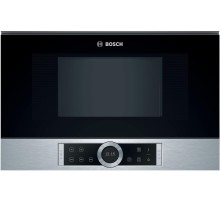 Встраиваемые микроволновые печи BOSCH 900Вт, 5 режимов, инвертер, 21 л, сталь,петли слева