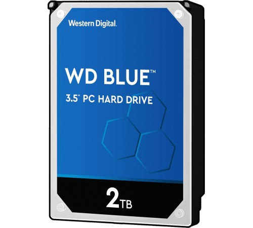 Жесткий диск/ HDD WD SATA3 2Tb Blue 5400 256Mb 3.5"" 1 year warranty