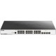 Коммутатор/ DGS-3000-28X/B Managed L2 Switch 24x1000Base-T, 4x10GBase-X SFP+, Surge 6KV, CLI, RJ45 Console, RPS, Dying Gasp