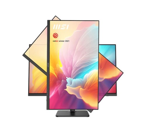 Монитор MSI Modern MD272QXP 27" 16:9 WQHD(2560x1440) IPS Flat,1ms(MPRT),HDR 400,1000:1,100M:1,400nit,178/178,HDMI,DP,2xUSB Type-A,USB Type-B,USB Type-C,Speaker,Tilt,Swivel,Height,Pivot,100Hz,Black,1y war-ty