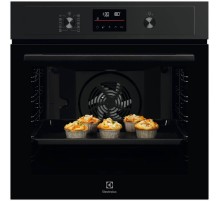 Встраиваемые электрические духовки ELECTROLUX/ Электрический духовой шкаф  с конвекцией, приготовление на пару, объем 72 л, автопрограммы, очистка пиролитическая, 3 стекла в дверце, направляющие проволочные + телескопические (1 уровень), термощуп