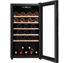 Винный шкаф MAUNFELD/ Винный шкаф MAUNFELD MFWC-124S56, ВхШхГ 860х480х575 мм, 56 бутылок, от 5 ° C до 20 ° C, отдельностоящий, полезный объем 124 л, электронный термостат, индикация температуры, диапазон влажности 50-80%, звуковой сигнал отключения питани