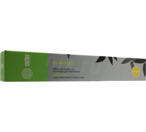 -/ Картридж лазерный Cactus CS-PH7500Y 106R01445 желтый (17800стр.) для Xerox Phaser 7500