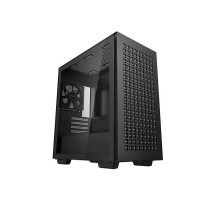 Корпус Deepcool CH370 без БП, боковое окно (закаленное стекло), черный, mATX (R-CH370-BKNAM1-G-1)