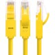 Greenconnect Патч-корд прямой 1.0m, UTP кат.5e, желтый, позолоченные контакты, 24 AWG, литой, GCR-LNC02-1.0m, ethernet high speed 1 Гбит/с, RJ45, T568B